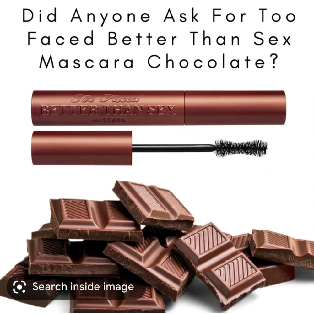 💋♣️Too Faced Better Than Sex Chocolate Mascara Full Size